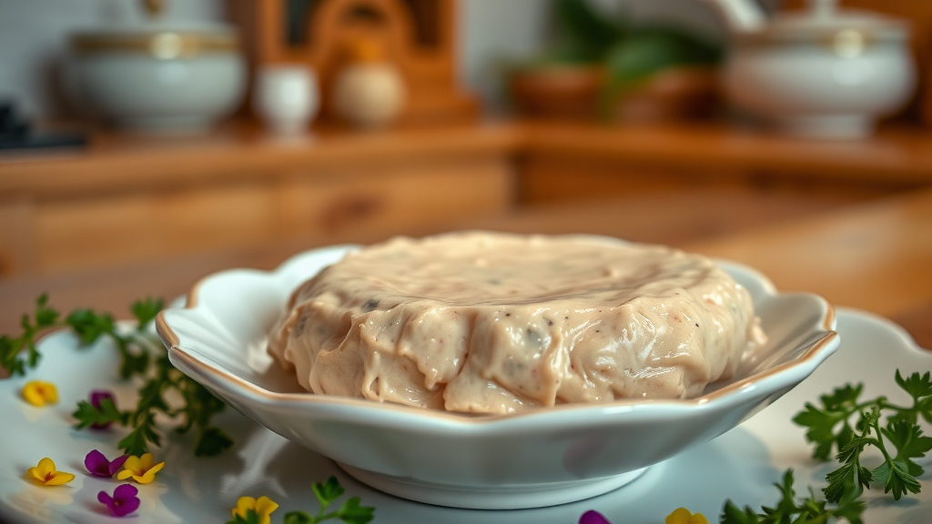 elegant serving of purina fancy feast petites kitten tender pate.