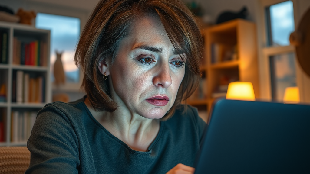 concerned cat owner searching online