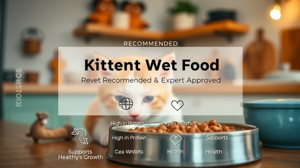 key summary points about kitten nutrition, graphical text