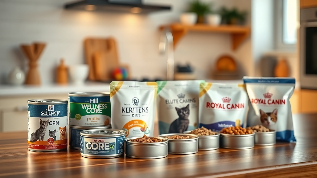 variety of wet cat food