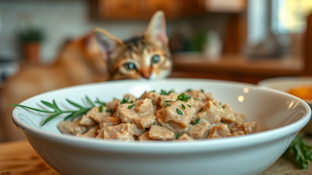 nutritious cat meal